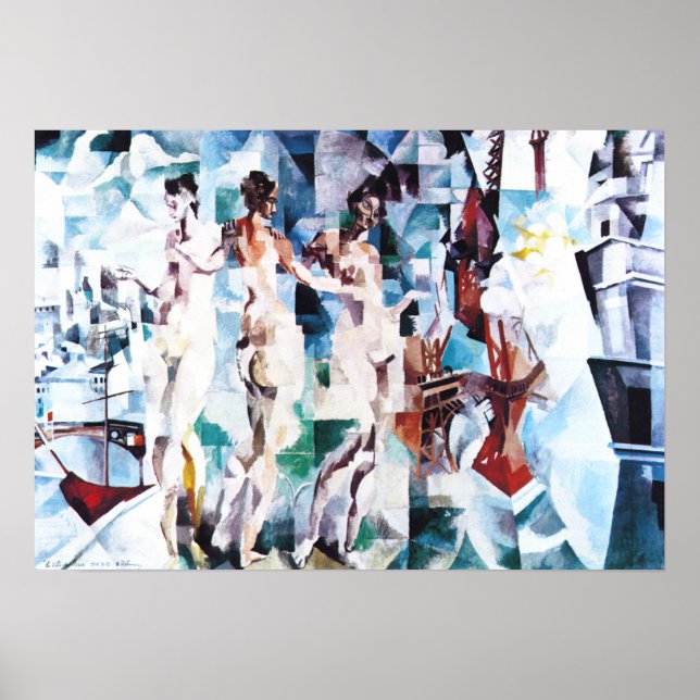 Póster Robert Delaunay El Poster de la ciudad de París (Frente)