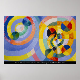 Póster Robert Delaunay - Formas circulares