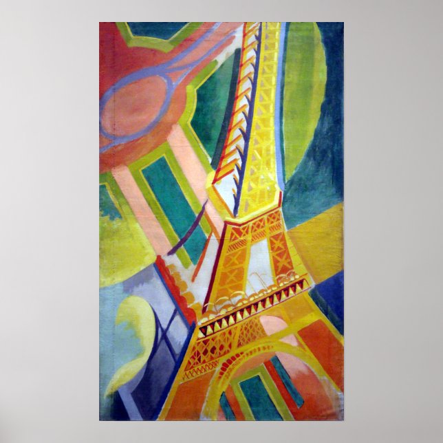 Póster Robert Delaunay La Tour Eiffel (Frente)