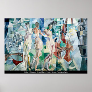 Póster Robert Delaunay - Poster de la ciudad de París