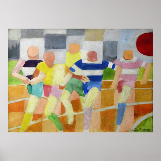 Póster Robert Delaunay - Runners (Frente)