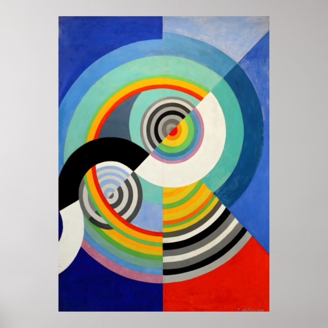 Póster Robert Delaunay - Rythme n° 3 (Frente)