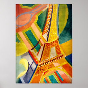 Póster Robert Delaunay - Torre Eiffel