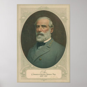 Póster Robert E Lee Portrait Poster