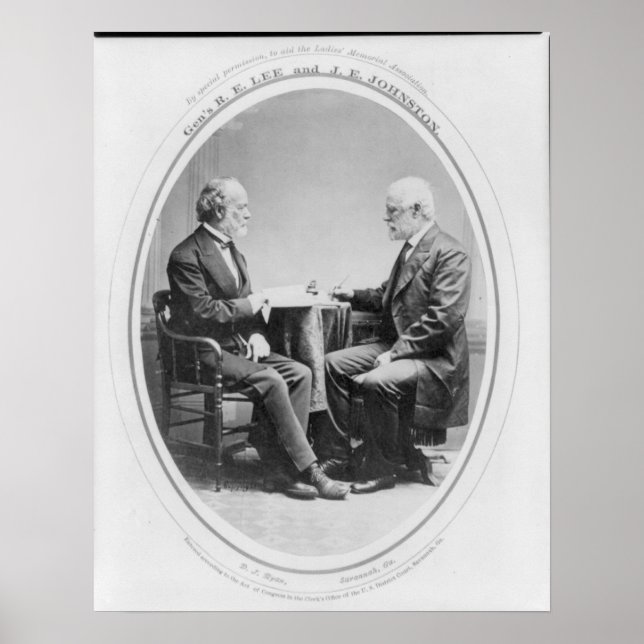 Póster Robert E. Lee y Joseph E. Johnston (Frente)