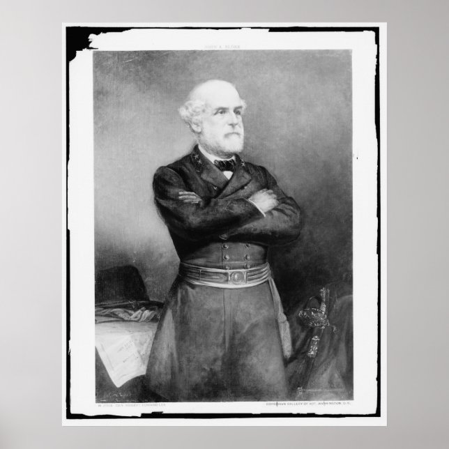 Póster Robert Edward Lee Fotografía de John Adams Elder (Frente)