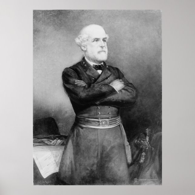 Póster Robert Edward Lee Portrait by John Adams Elder (Frente)