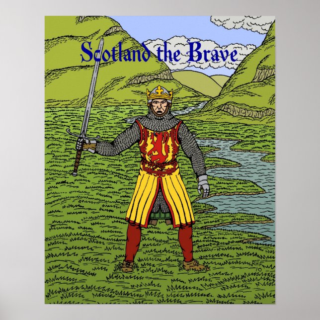 Póster Robert el Bruce Scotland the Brave (Frente)