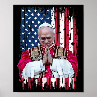 Póster Robert Francis prevota al Papa de América