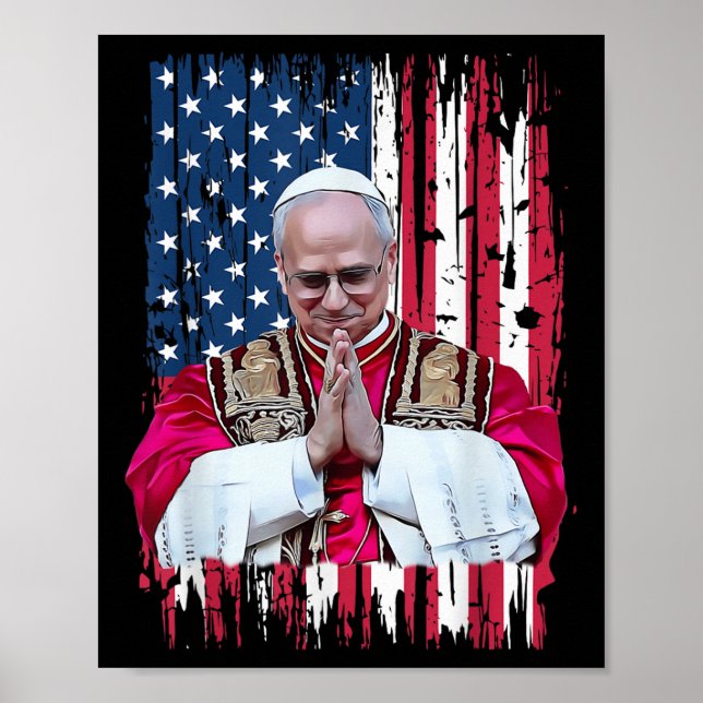 Póster Robert Francis prevota al Papa de América (Frente)