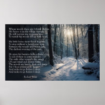 Robert Frost: Parándose en Woods en una velada de