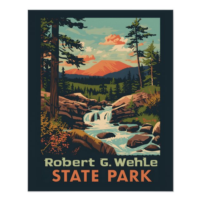 Póster Robert G. Wehle State Park - Nueva York (Anverso)
