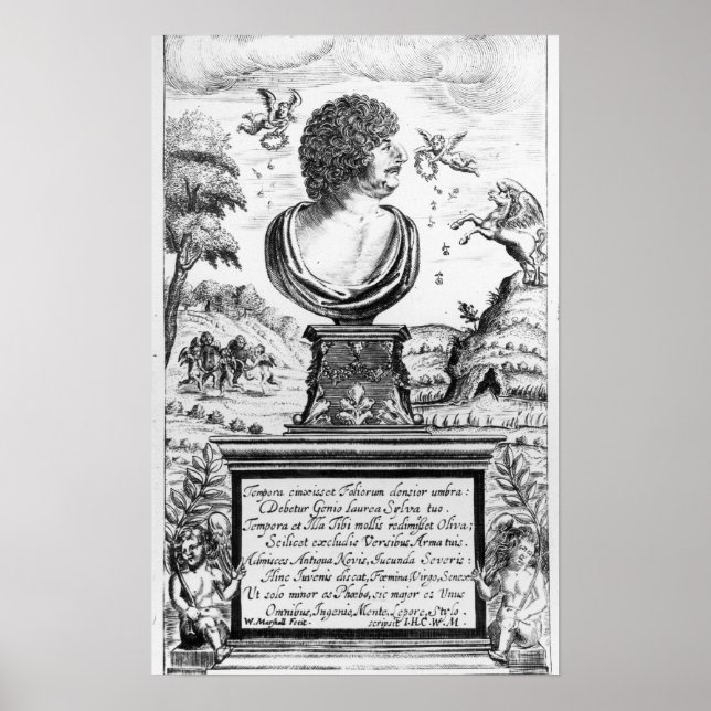 Póster Robert Herrick , engraved by the artist (Frente)