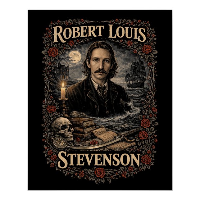 Póster Robert Louis Stevenson (Anverso)