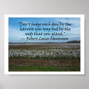 Póster Robert Louis Stevenson-Don't Judge Each Day....