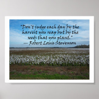 Póster Robert Louis Stevenson-Don't Judge Each Day....