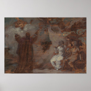 Póster Robert Smirke - Prospero Conjurando una Masque