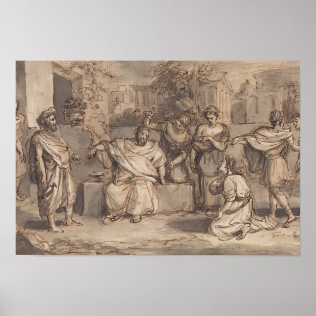 Póster Robert Smirke - Sketch for Timon of Athens (Frente)