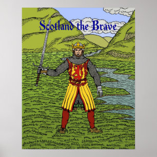 Póster Robert the Bruce Escocia el Valiente