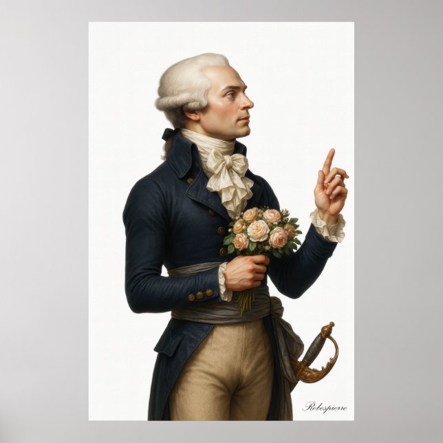 Póster Robespierre - French Revolution Archival Art Print (Frente)