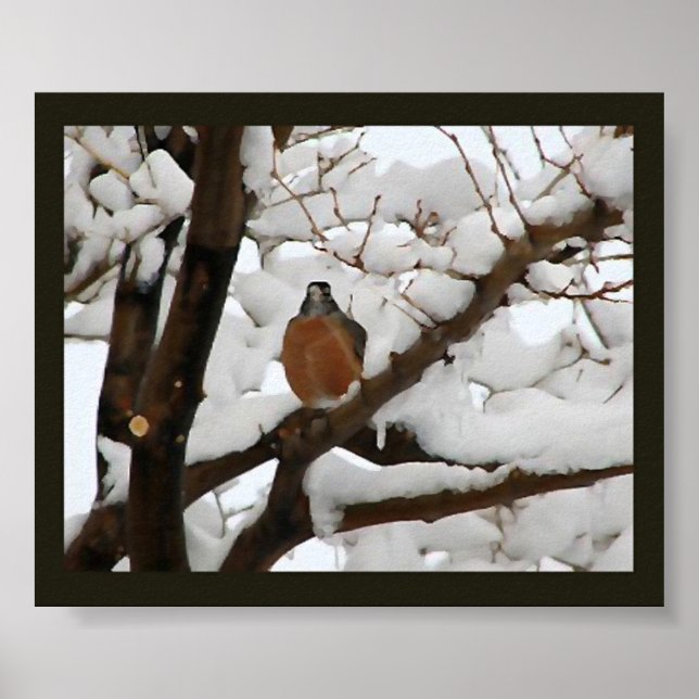 Póster Robin en negro (Frente)