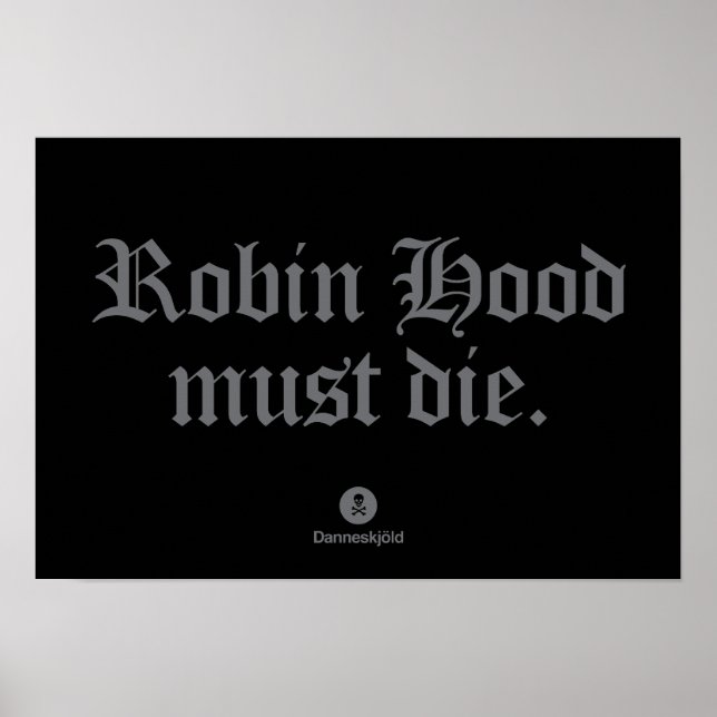 Póster Robin Hood debe morir. (Frente)