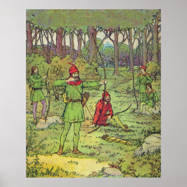 Póster Robin Hood en el bosque (Frente)