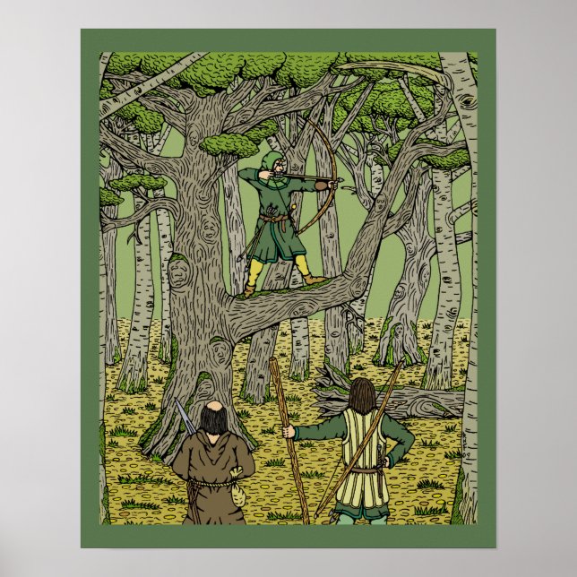 Póster Robin Hood en el bosque de Sherwood (Frente)