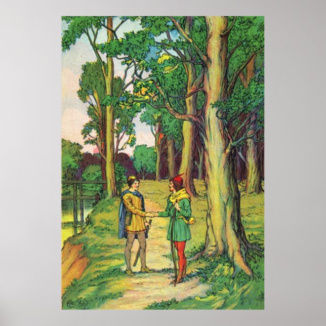 Póster Robin Hood y Little John  (Frente)