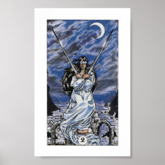 Póster Robin Wood Tarot - 2 de Swords