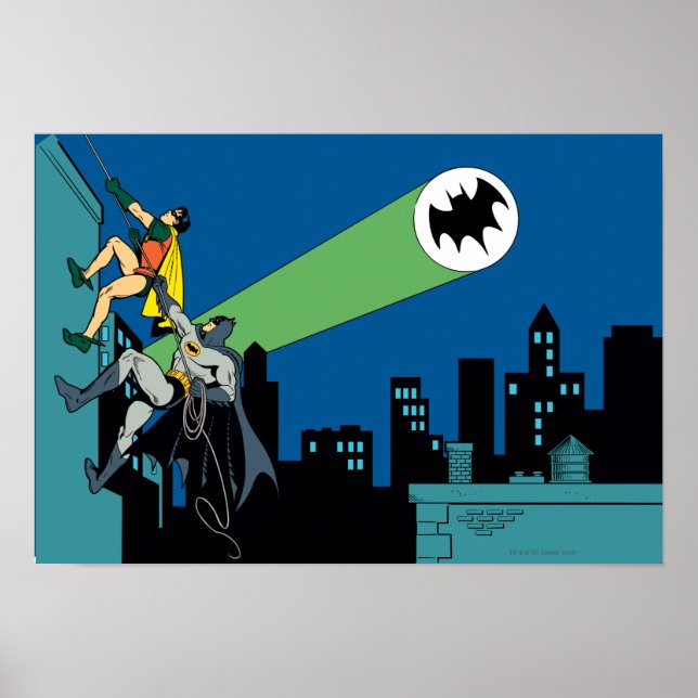 Póster Robin Y Batman Climb (Frente)