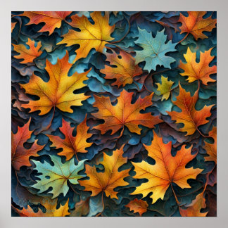 Póster Roble de Otoño