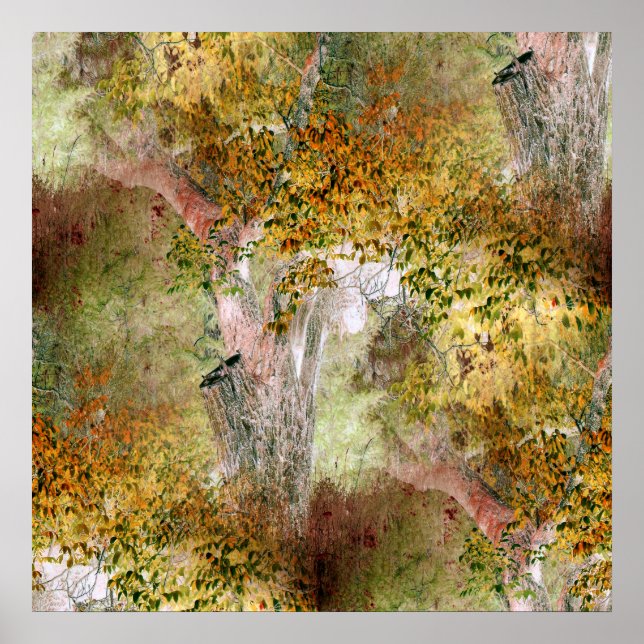 Póster Roble en otoño... (Frente)