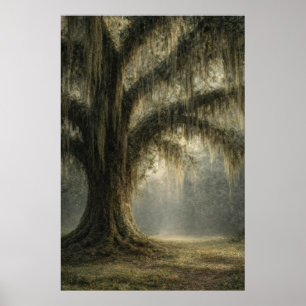 Póster Roble Susurrante   Paisaje Sureño Malhumorado   Pó