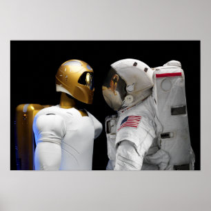 Póster Robonaut 2, un diestro, hel del astronauta del