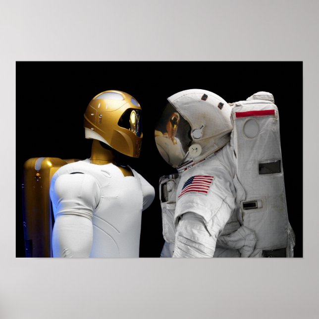 Póster Robonaut 2, un hel astronauta humanoide y dexteros (Frente)