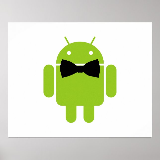 Póster Robot Android Verde Aneumático Formal (Frente)