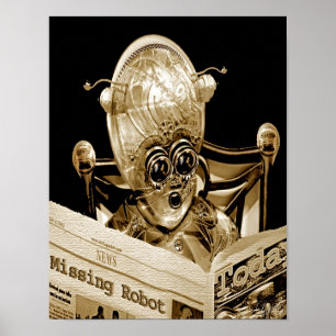 Póster Robot ausente (impresión)