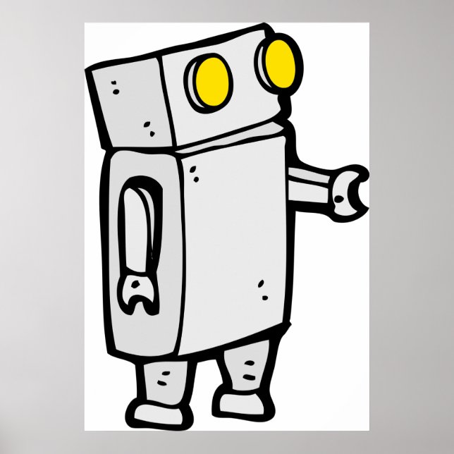 Póster Robot básico (Frente)
