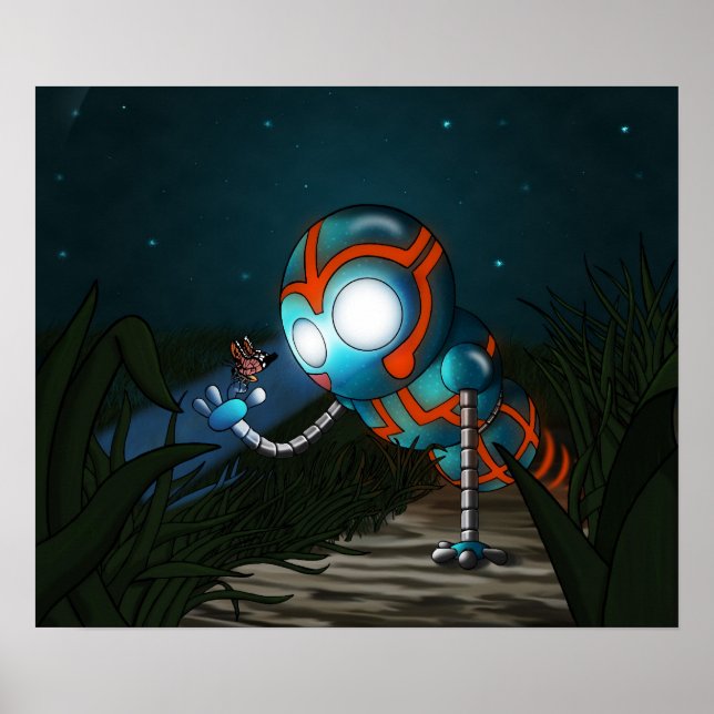 Póster Robot cute (Frente)