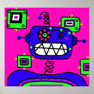 Póster Robot del estallido