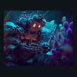 Póster Robot Jardín Futurista<br><div class="desc">Robot Jardín Futurista</div>