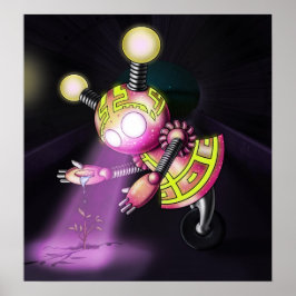 Póster Robot Niña