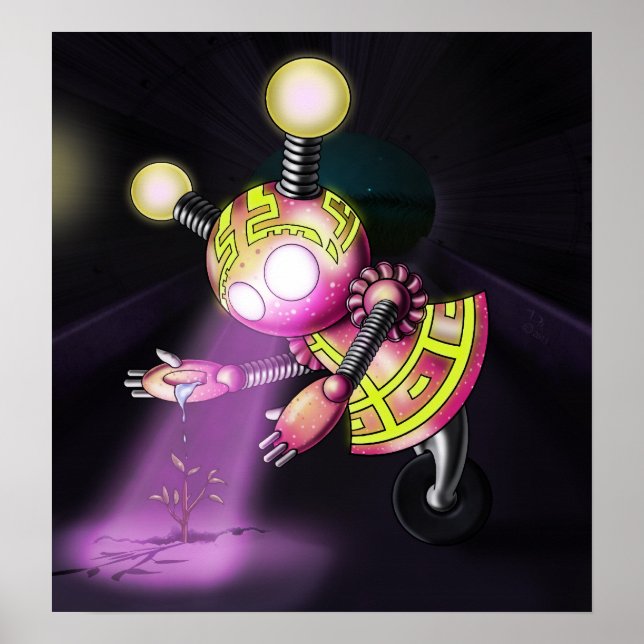 Póster Robot Niña (Frente)