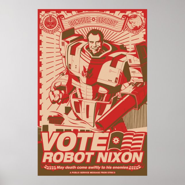Póster Robot Nixon - Todo Hail Robot Nixon (Frente)