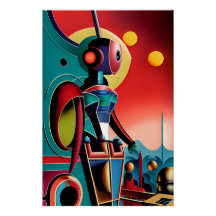 Robot ocular - Arte surrealista Ken Gage