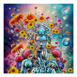 Póster Robot orgánico