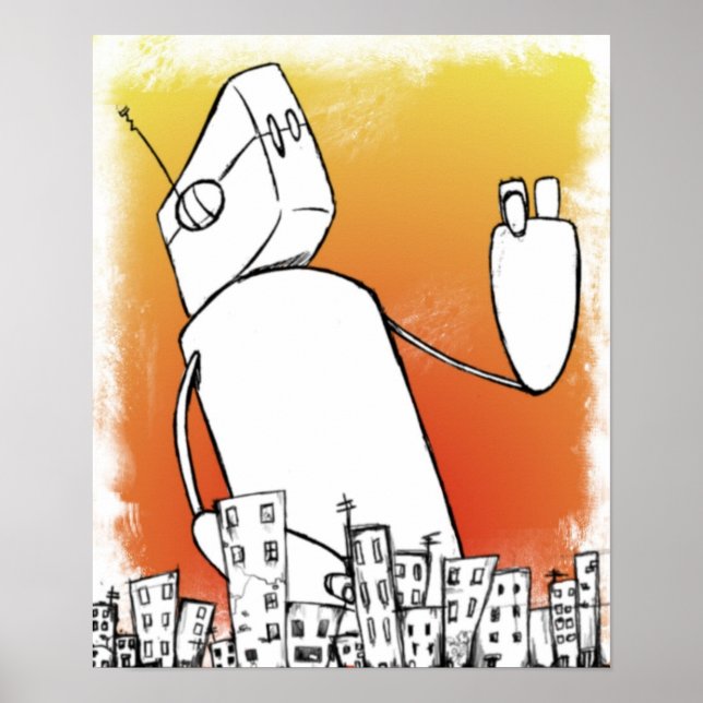 Póster Robot Overlord (Frente)