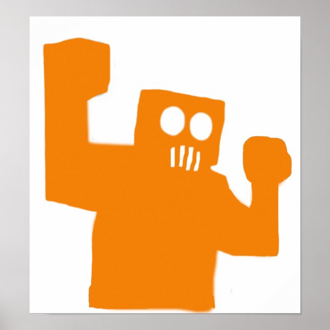 Póster Robot poster enojado (Frente)