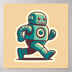 Póster Robot Runner